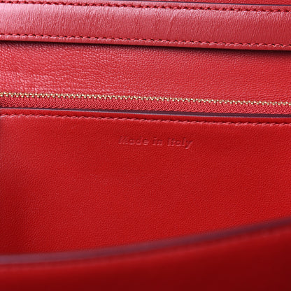 Celine Box Calfskin Medium Classic Box Flap Bag Red 5 of 10