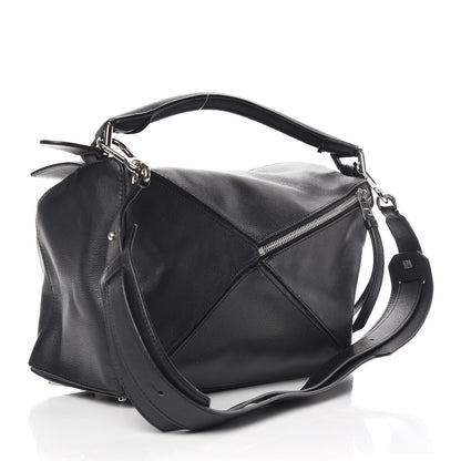 Loewe Calfskin Puzzle Bag Black 3 of 9