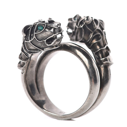 Gucci Tiger Head Swarovski Crystals Ring 6.5 Metallic 1 of 4