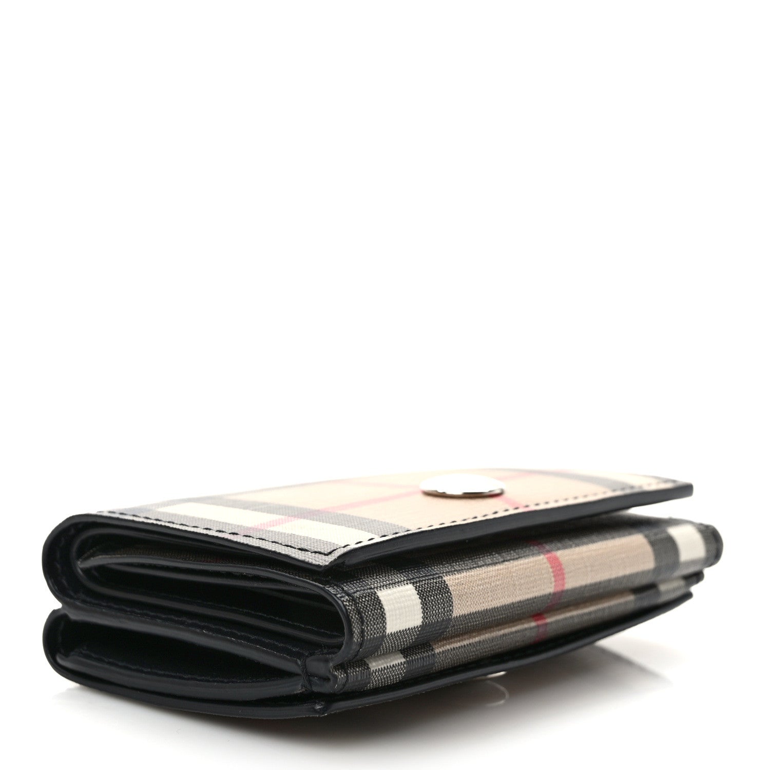 Burberry E-Canvas Vintage Check Tri-Fold Wallet 4 of 6