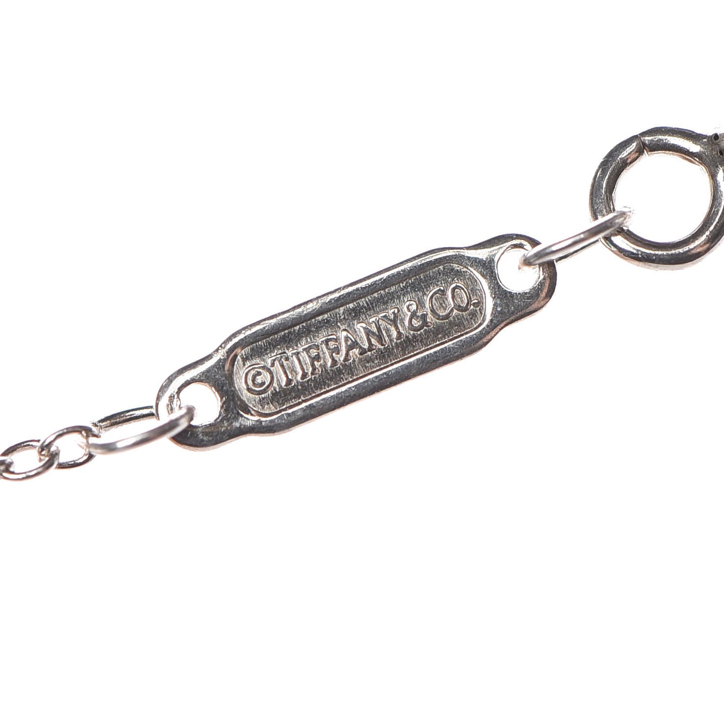 Sterling Silver Large T Smile Pendant Necklace