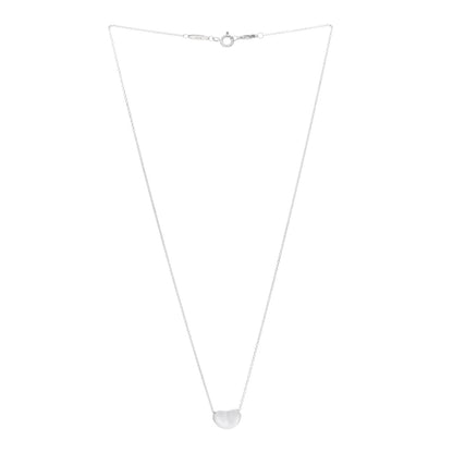Tiffany Sterling Silver 11mm Elsa Peretti Bean Pendant Necklace 3 of 5