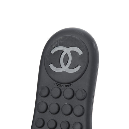 Chanel Lambskin CC Chain Thong Sandals 39 Black 11 of 14