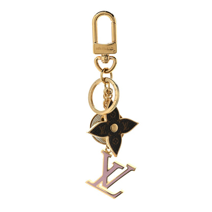 Louis Vuitton Metal Monogram Epi Spring Street Bag Charm Key Holder Gold 1 of 5