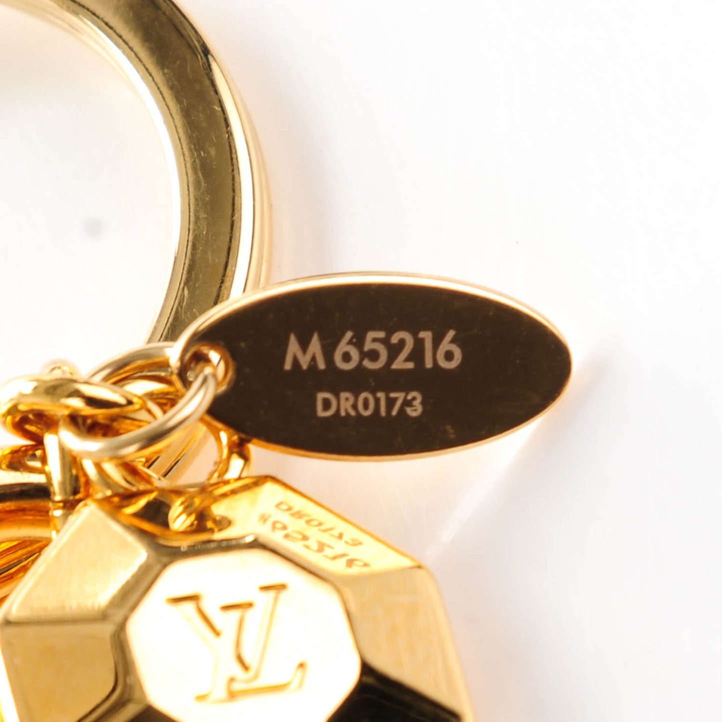 LV Facettes Key Holder Gold