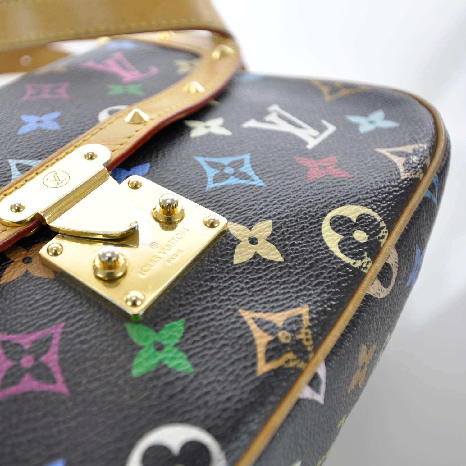 Louis Vuitton Monogram Multicolor Sologne Black 6 of 9
