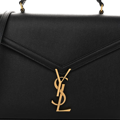 Saint Laurent Grain de Poudre Medium Classic Monogram Cassandra Top Handle Black 7 of 10