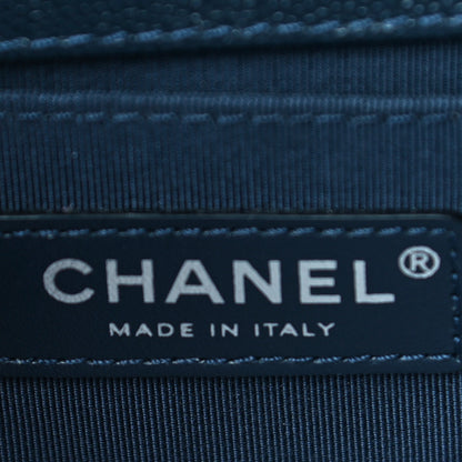 Chanel Caviar Quilted Small Boy Flap Navy 6 of 10