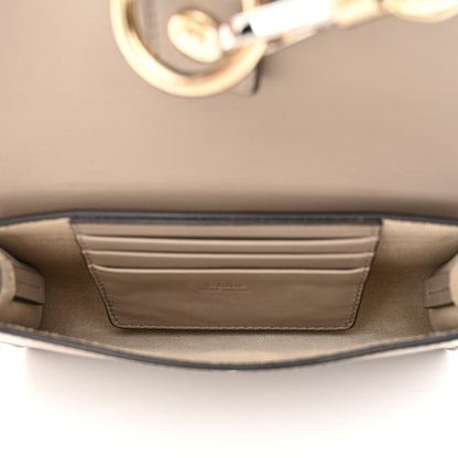 Chloe Suede Calfskin Mini Faye Shoulder Bag Motty Grey 5 of 10