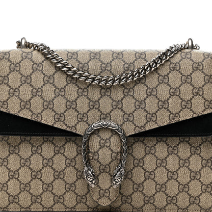 Gucci GG Supreme Monogram Medium Dionysus Shoulder Bag Black 8 of 12