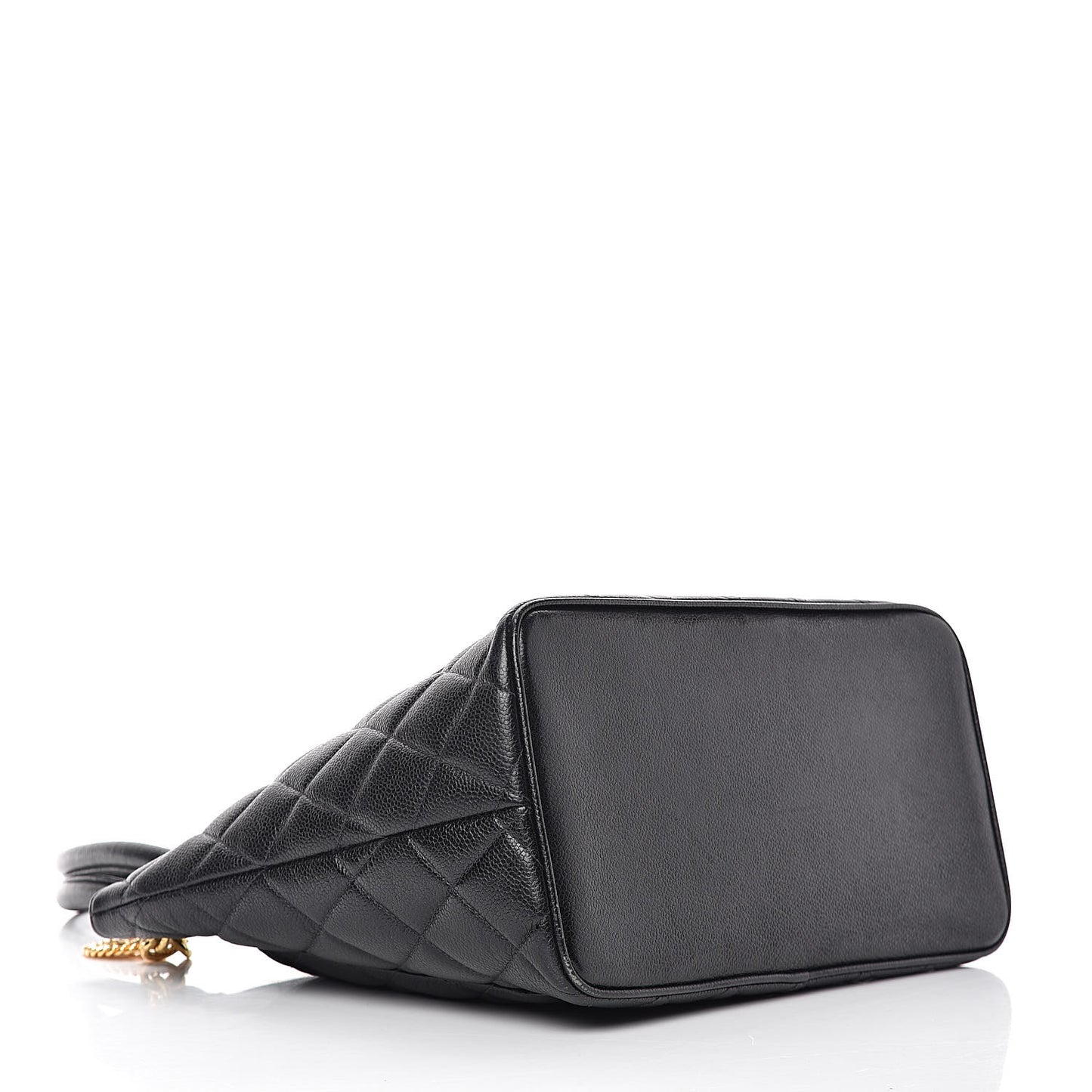Caviar Quilted Medallion Tote Black