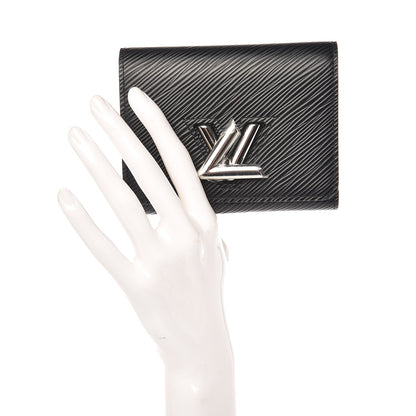 Louis Vuitton Epi Twist Compact Wallet Black 8 of 13