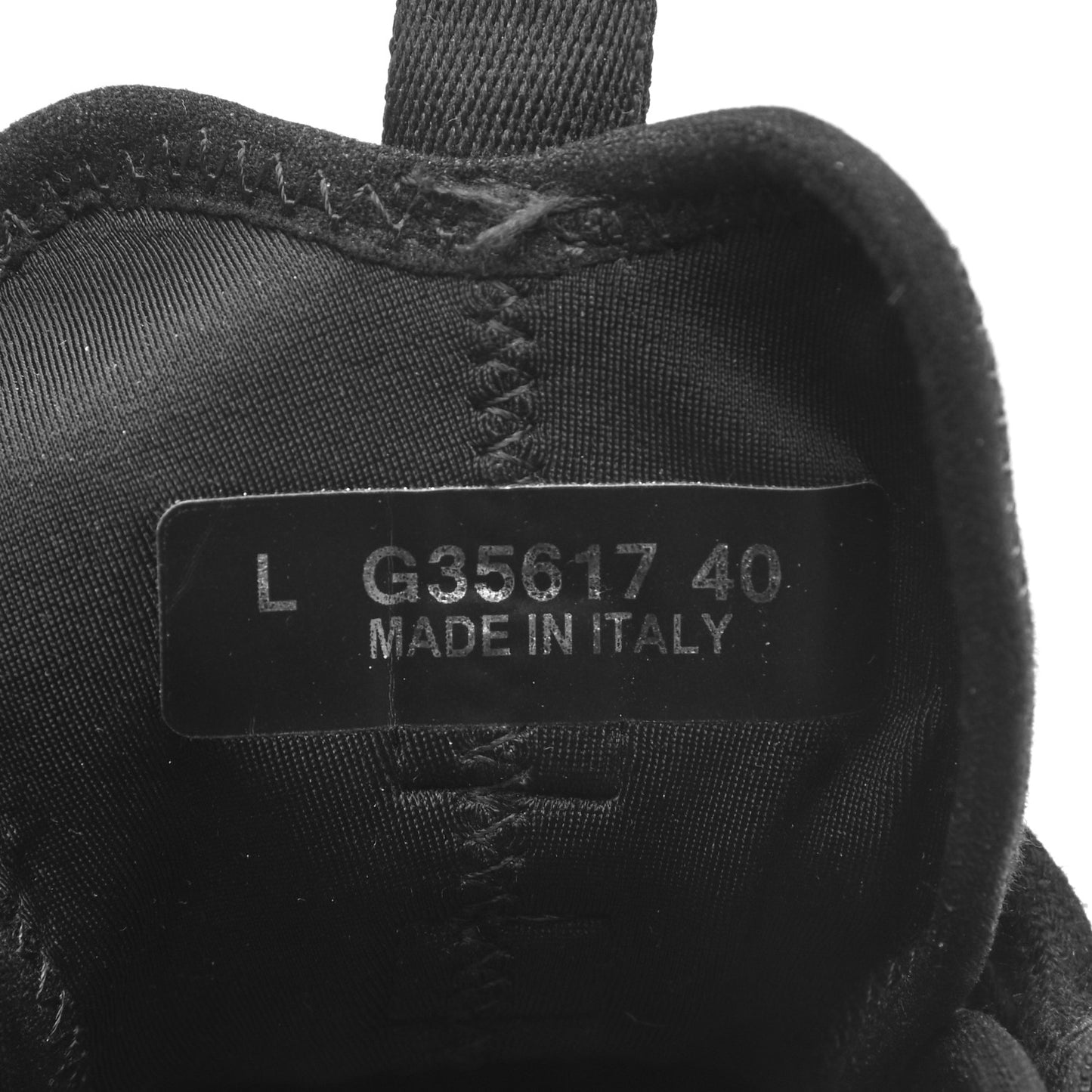 Velvet Calfskin Mixed Fibers CC Sneakers 40 Black