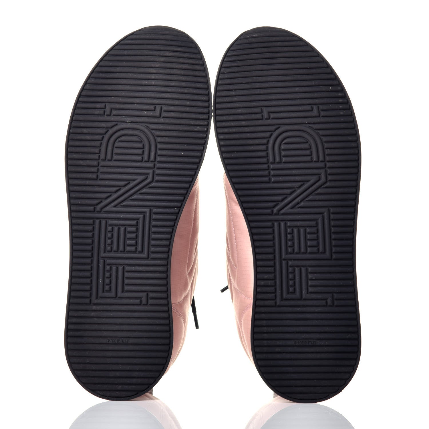 Fendi Nylon FFreedom Sneakers 38 White Rosa 6 of 9