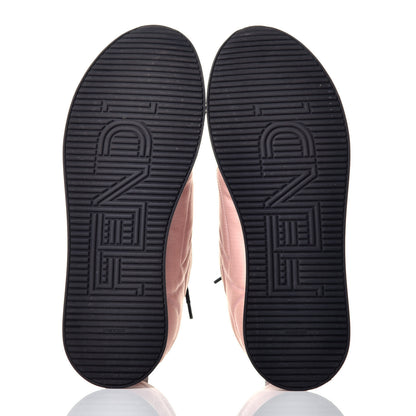 Fendi Nylon FFreedom Sneakers 38 White Rosa 6 of 9