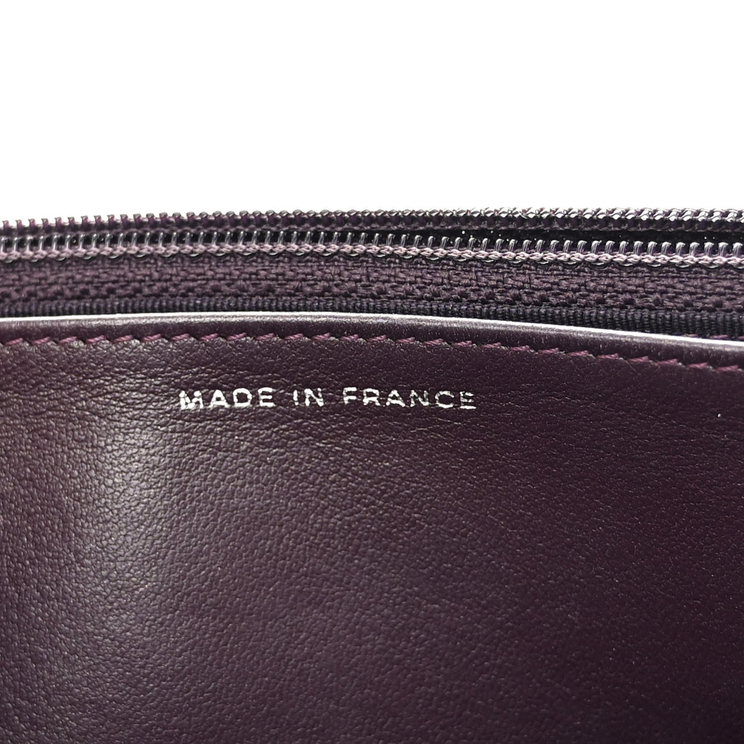 Chanel Lambskin Quilted Wallet On Chain WOC Purple 13 of 23