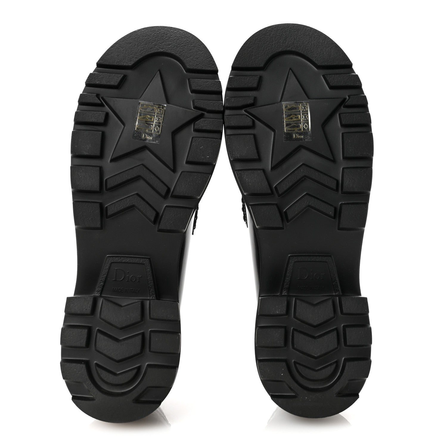 Christian Dior Brushed Calfskin Rubber Dior Code Cap Toe Lug Sole 35mm Loafers 39 Black 6 of 9