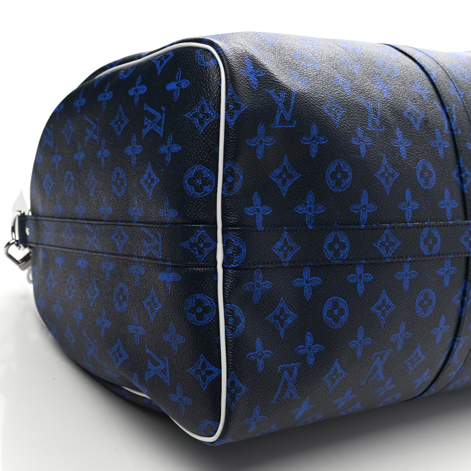 Louis Vuitton Vintage Monogram Everyday LV Keepall Bandouliere 55 Blue 7 of 8