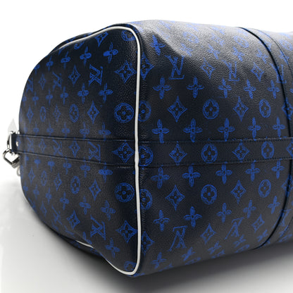 Louis Vuitton Vintage Monogram Everyday LV Keepall Bandouliere 55 Blue 7 of 8
