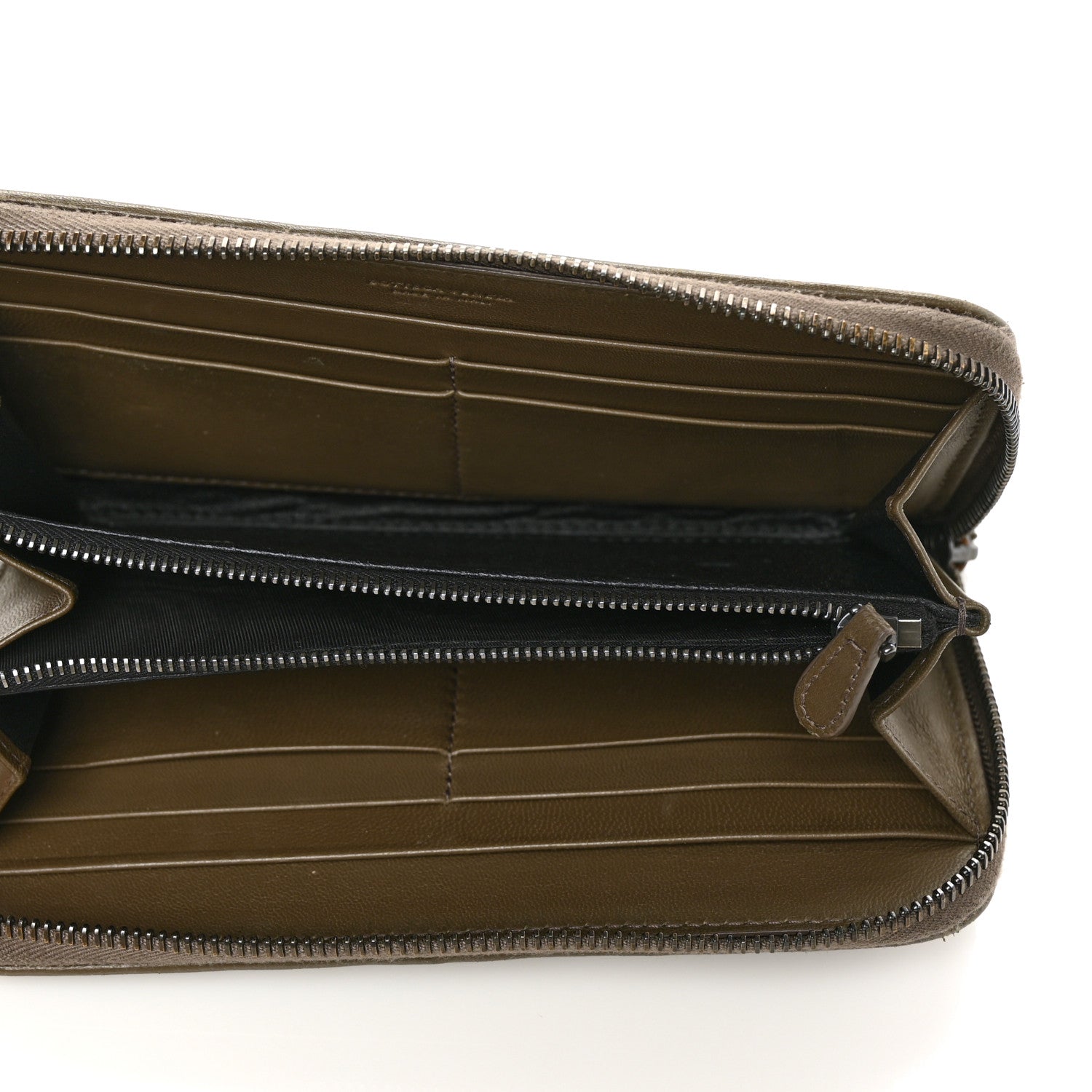 Bottega Veneta Nappa Intrecciato Zip Around Wallet Mud 5 of 11