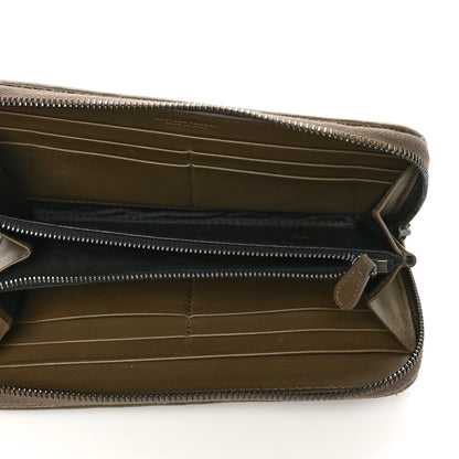 Bottega Veneta Nappa Intrecciato Zip Around Wallet Mud 5 of 11