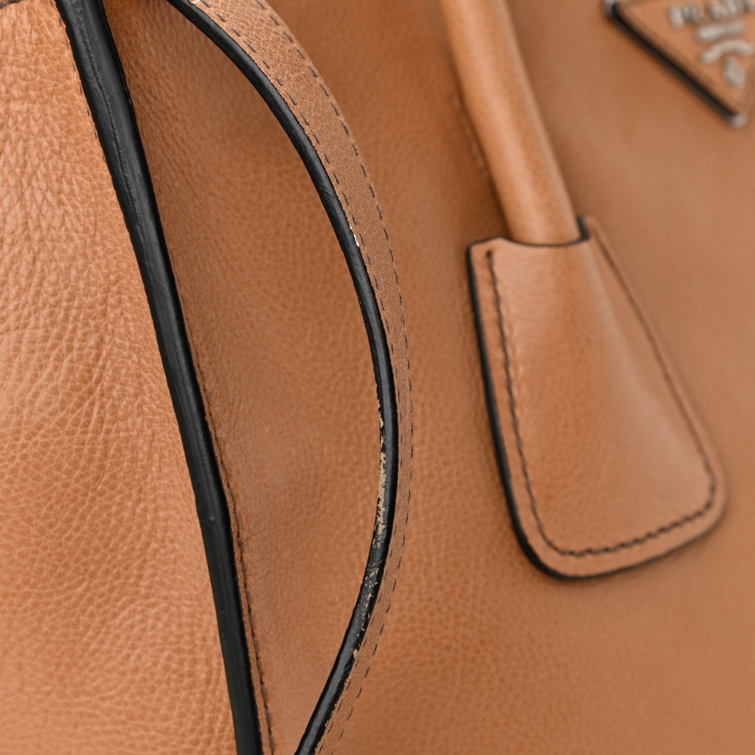 Prada Vitello Daino Twin Pocket Tote Sabbia 12 of 14