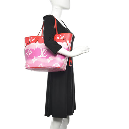 Louis Vuitton Monogram Escale Neverfull MM Rouge 2 of 12
