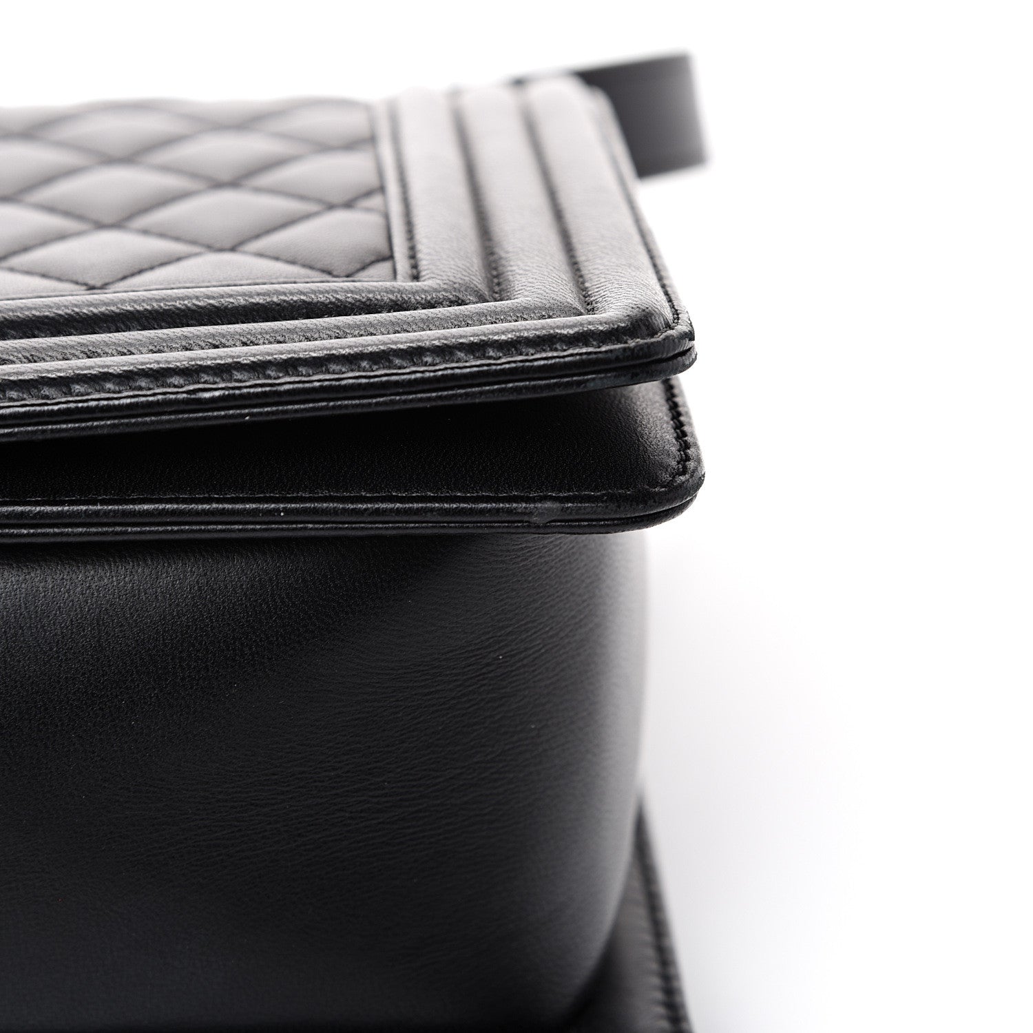 Chanel Lambskin Quilted New Medium Boy Flap Black 12 of 13