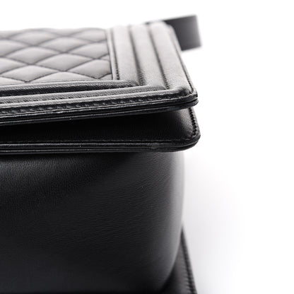 Chanel Lambskin Quilted New Medium Boy Flap Black 12 of 13