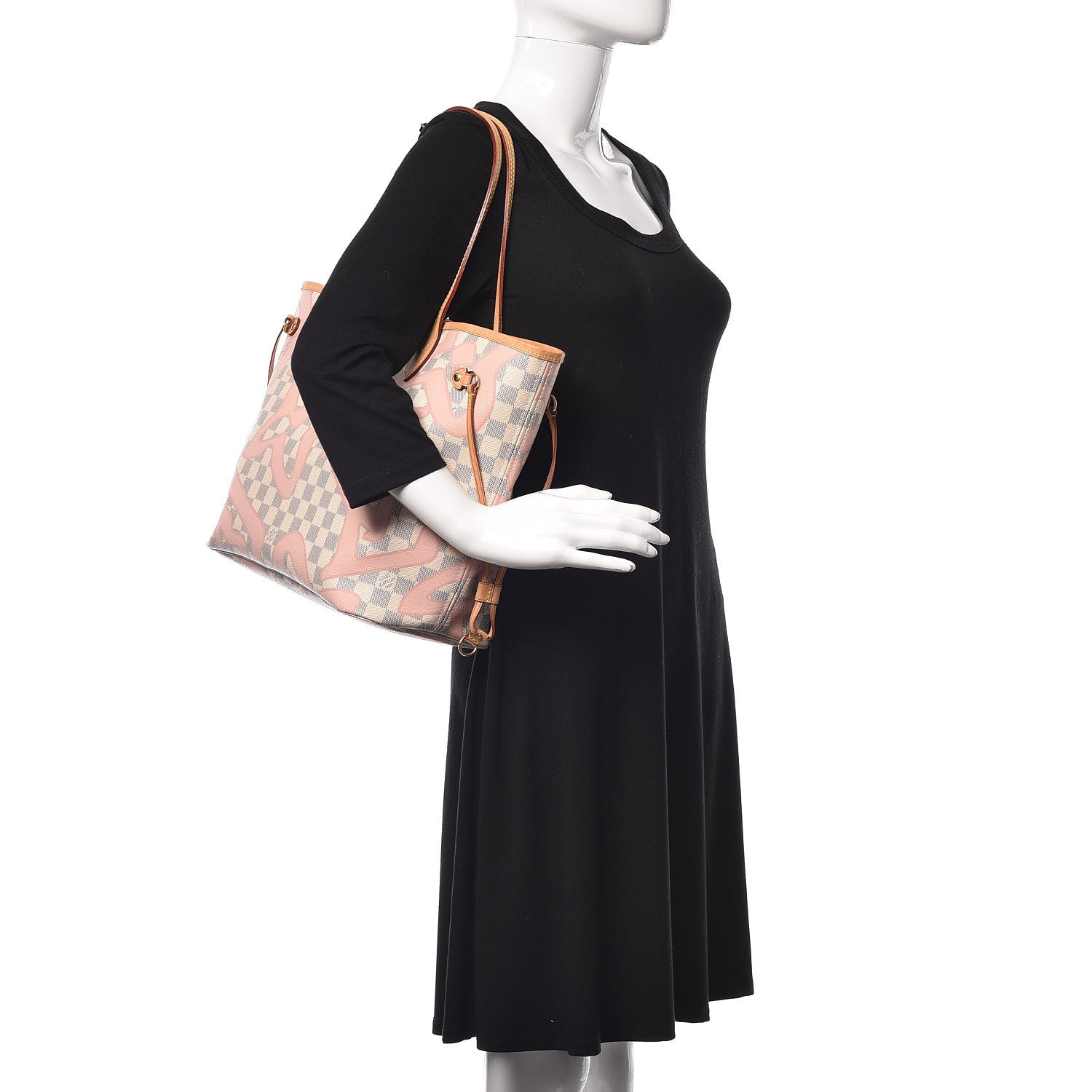 Louis Vuitton Damier Azur Tahitienne Neverfull MM 2 of 13