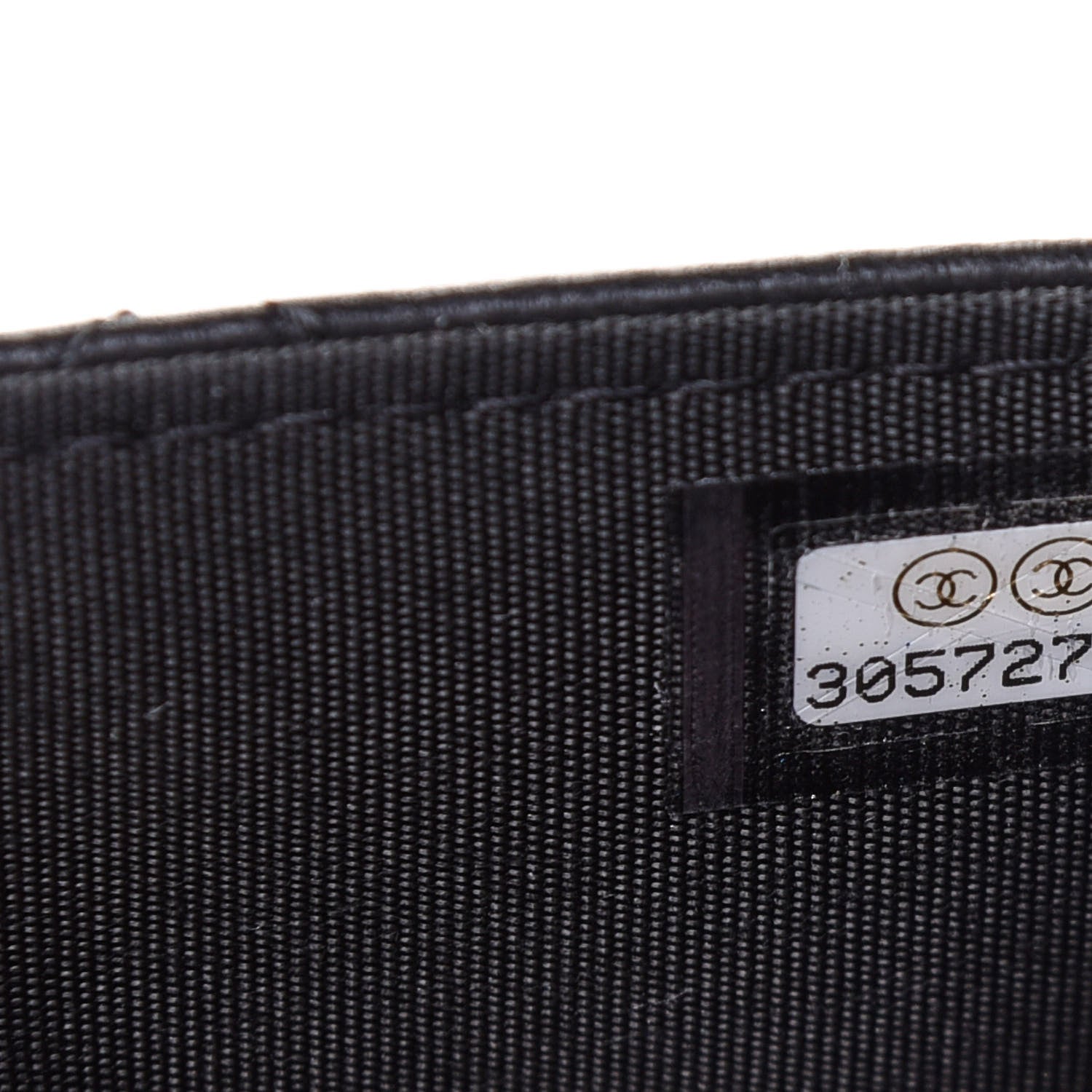 Chanel Lambskin Quilted CC Pearl Crush Wallet on Chain WOC Black 5 of 5