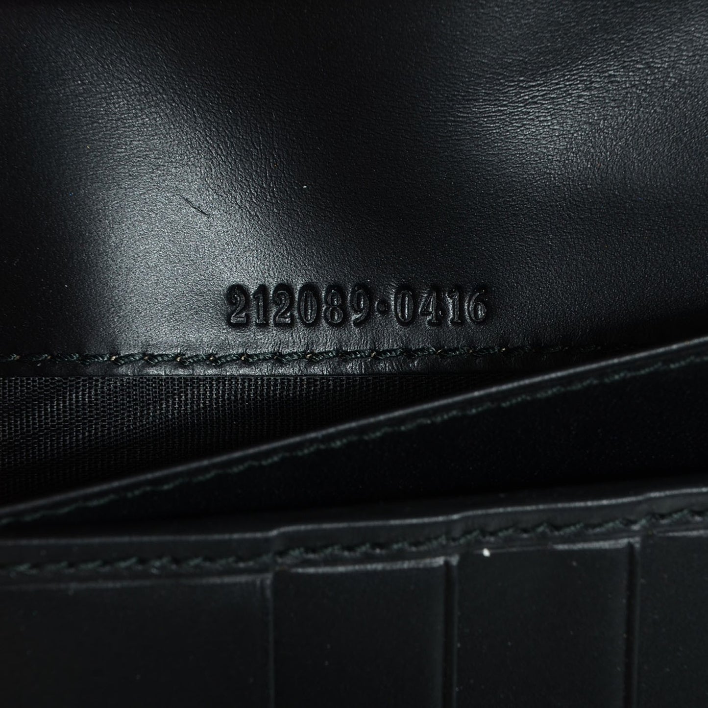 Crystal Monogram Icon Bar Continental Flap Wallet Dark Blue