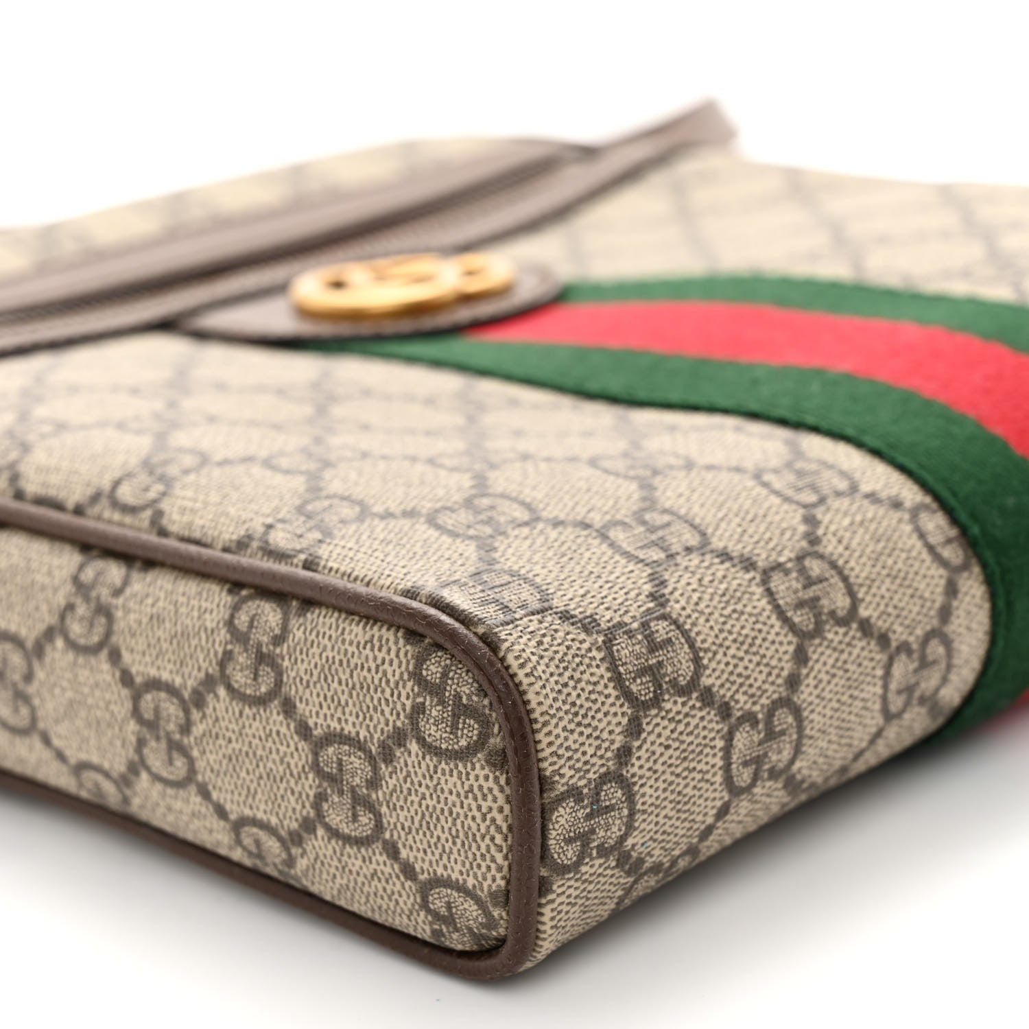 Gucci GG Supreme Monogram Web Small Ophidia Messenger Bag Brown 9 of 11