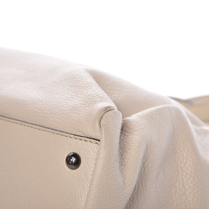 Fendi Goatskin Elaphe Large Peekaboo Iconic Satchel Latte Natural 13 of 13
