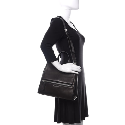 Givenchy Calfskin Small Pandora Pure Flap Bag Black 2 of 14