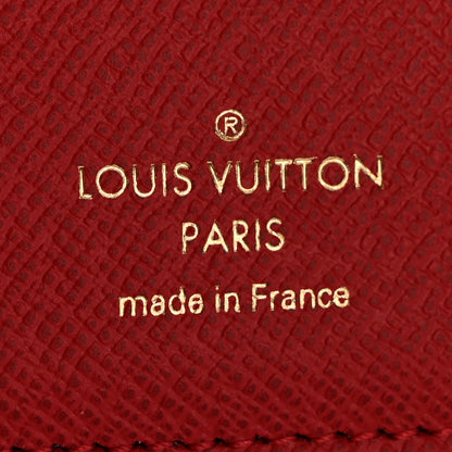 Louis Vuitton Damier Ebene Victorine Wallet Red 6 of 6