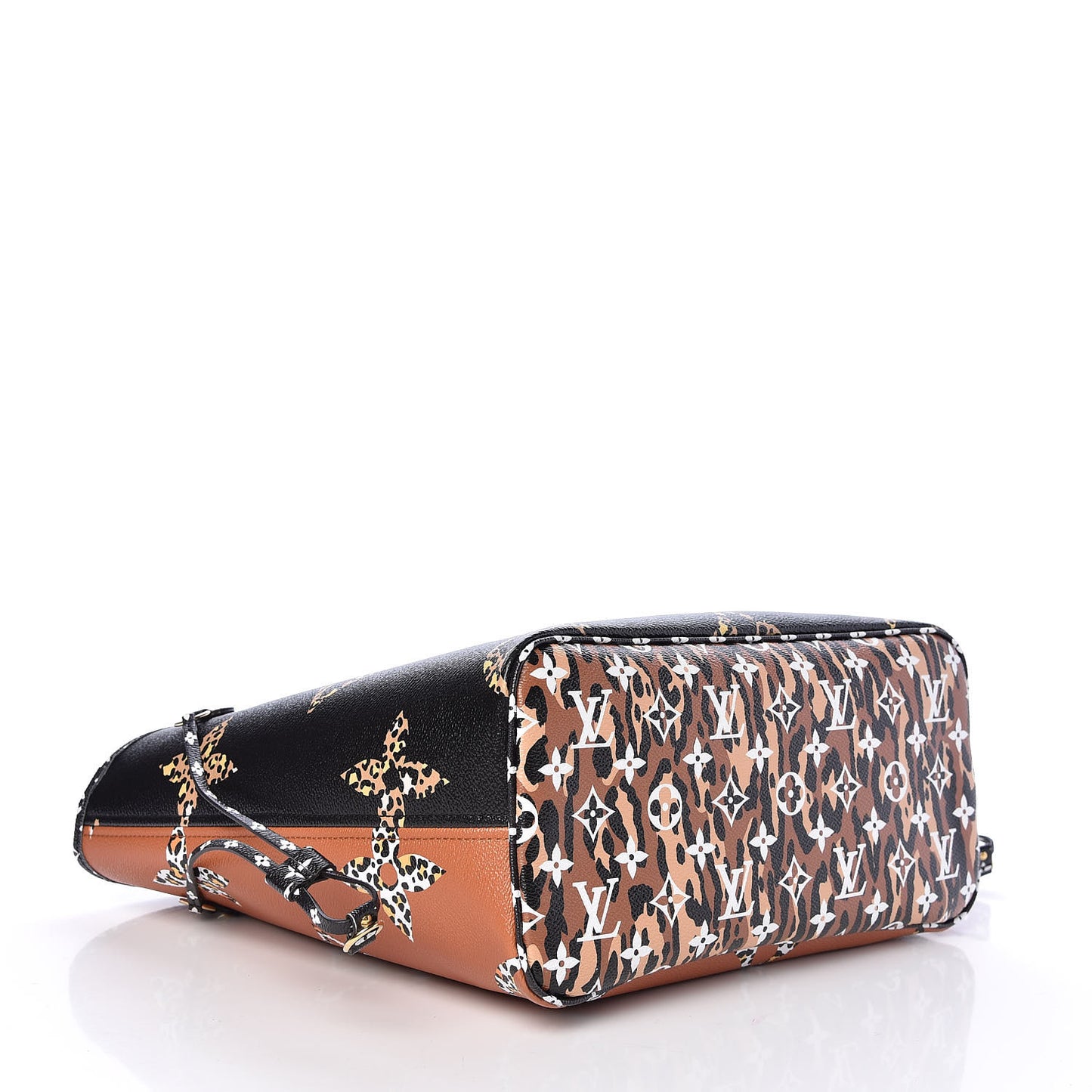 Monogram Giant Jungle Neverfull MM Black