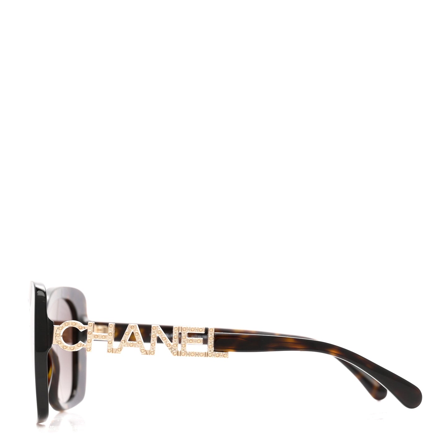 Acetate Strass Square Sunglasses 5422-B Tortoise