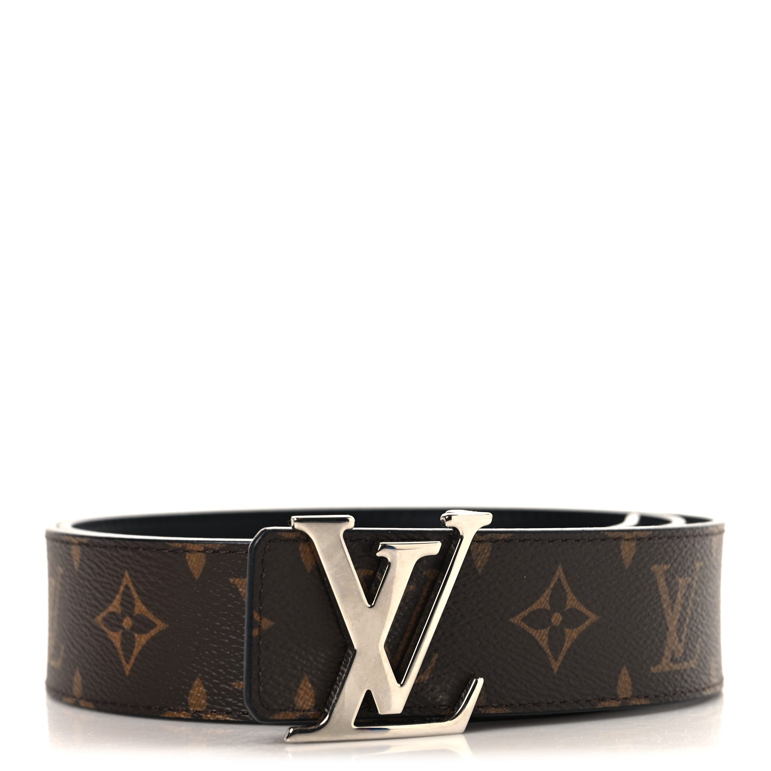 Louis Vuitton Calfskin Monogram 40mm LV Initiales Reversible Belt 95 38 Black 1 of 6