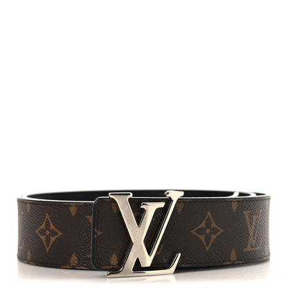Louis Vuitton Calfskin Monogram 40mm LV Initiales Reversible Belt 95 38 Black 1 of 6
