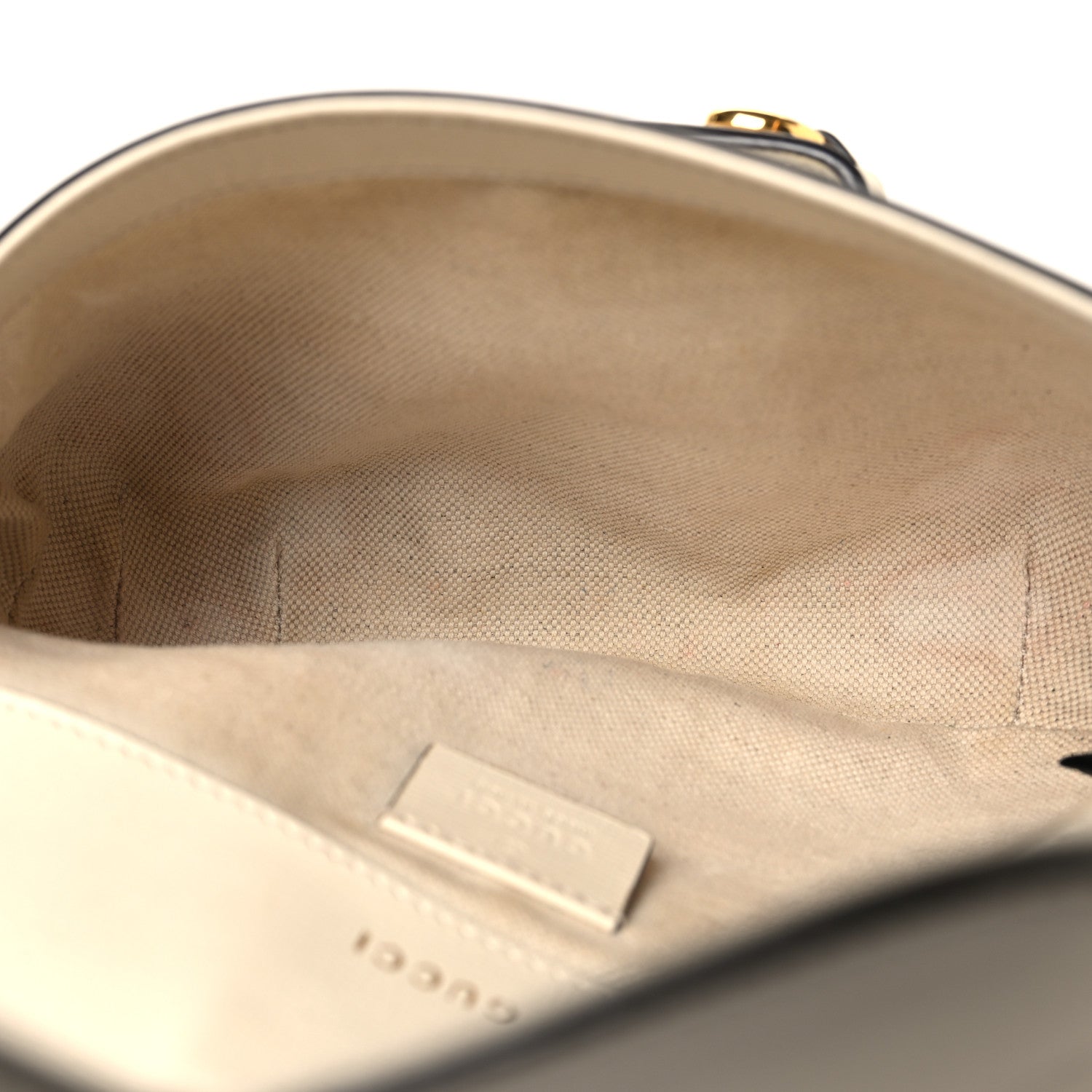 Gucci Azalea Calfskin Web Mini Horsebit 1955 Shoulder Bag Mystic White 5 of 10