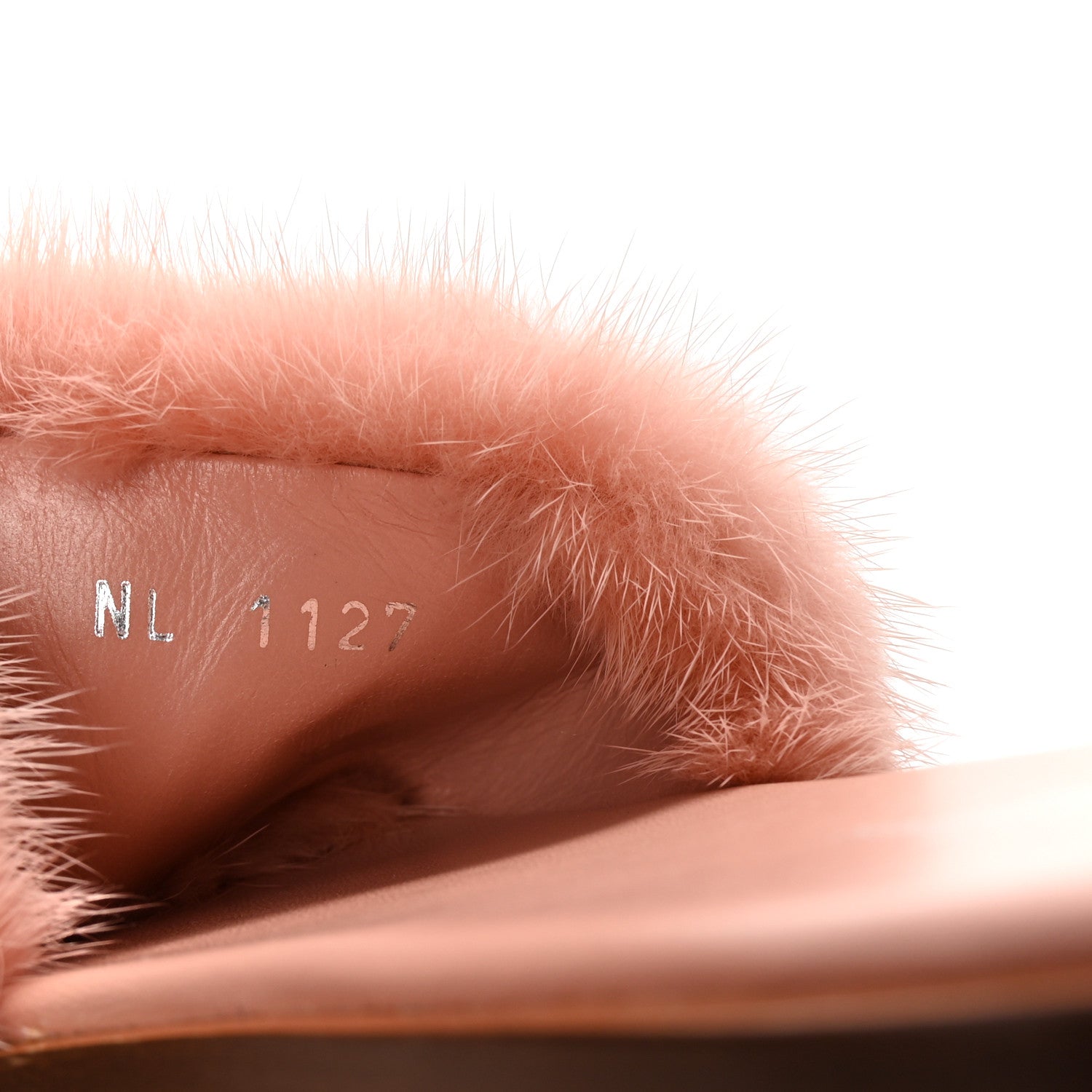 Louis Vuitton Mink Fur Lock It Flat Mule 37 Rose 9 of 10