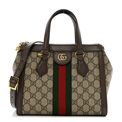 Gucci GG Supreme Monogram Small Ophidia Tote Bag Brown 1 of 10