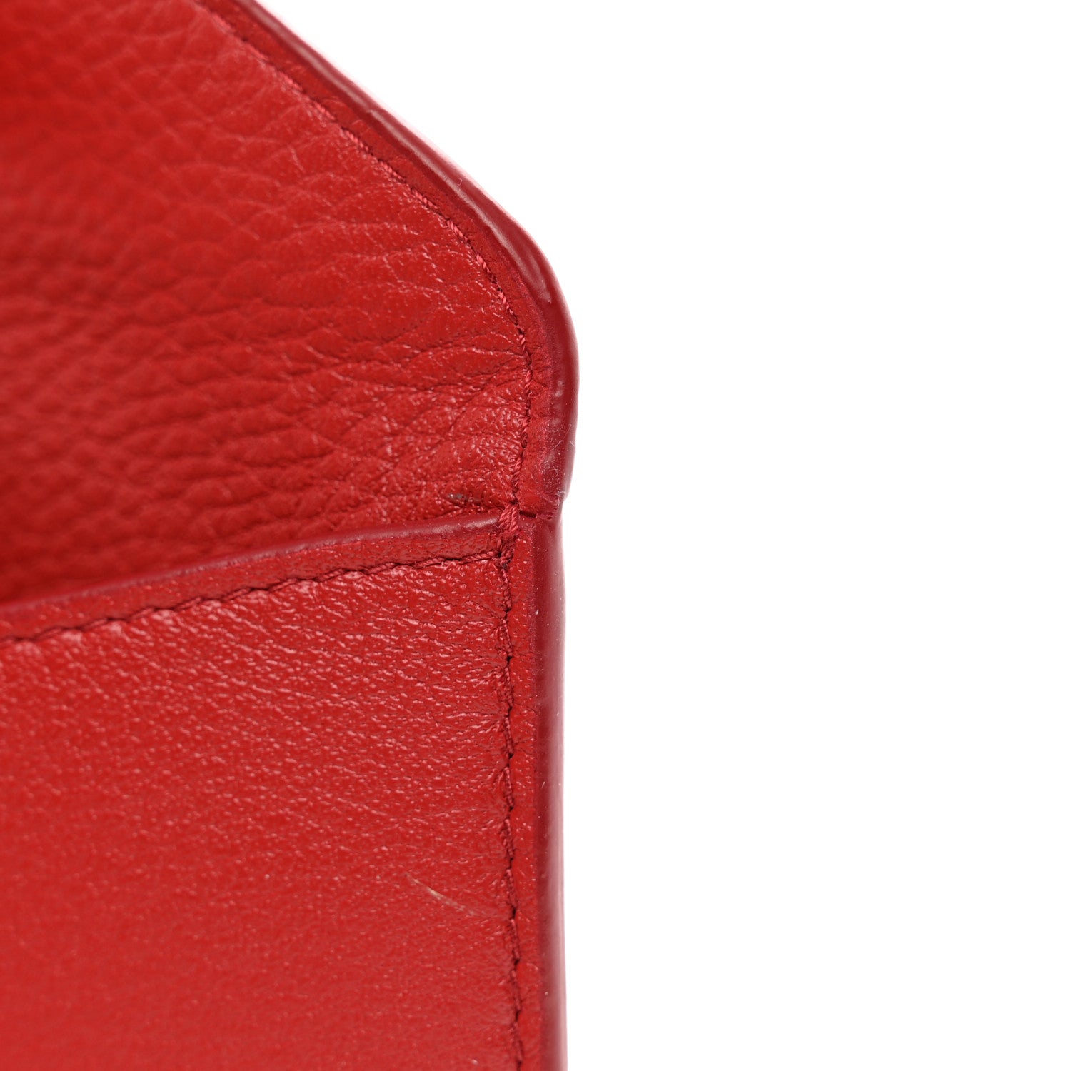 Prada Vitello Grain Envelope Wallet Rosso 8 of 10