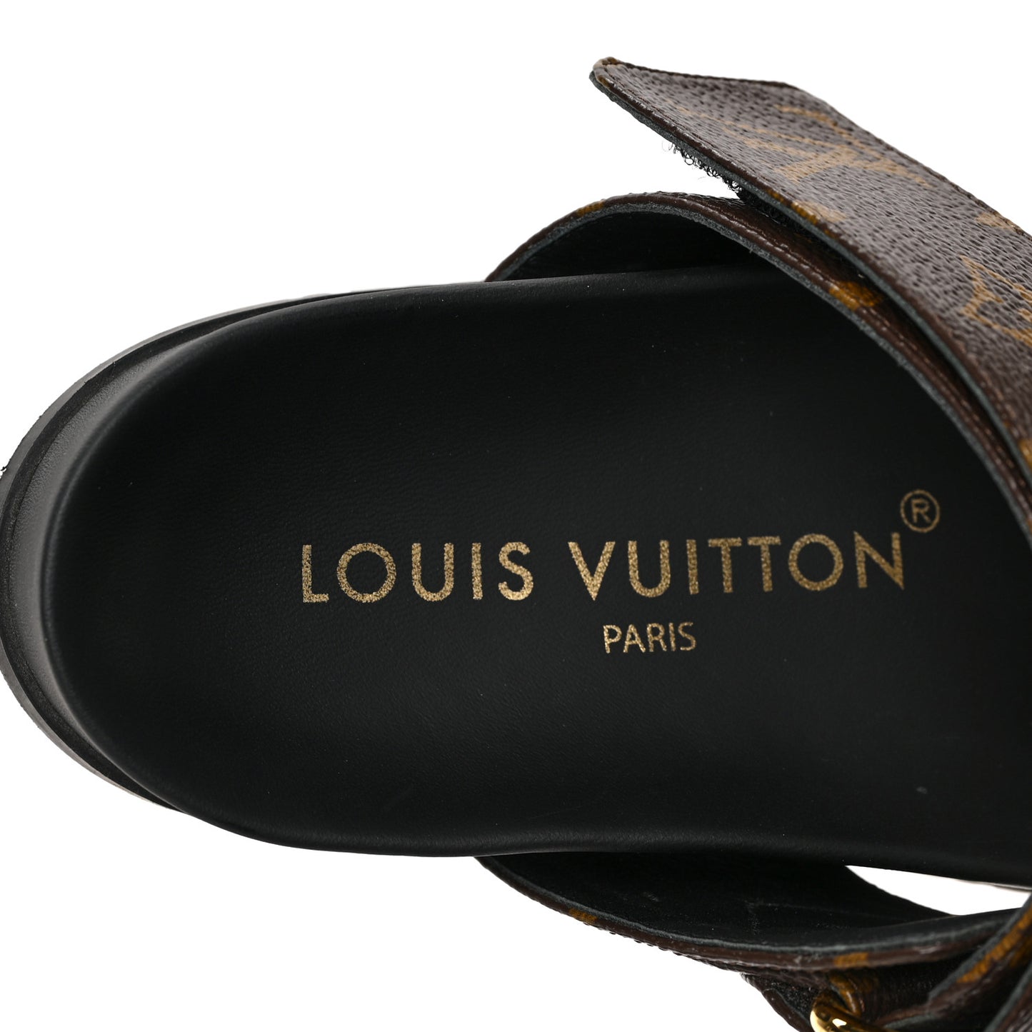 Monogram Bom Dia Mule Sandals 35 Black