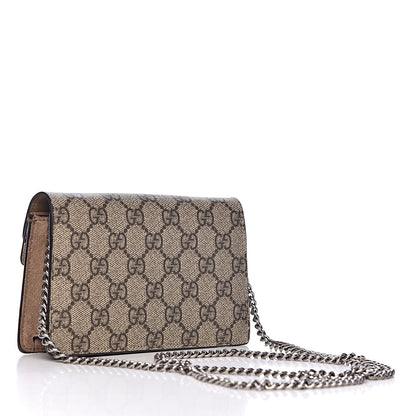 Gucci GG Supreme Monogram Super Mini Dionysus Shoulder Bag Taupe 3 of 12