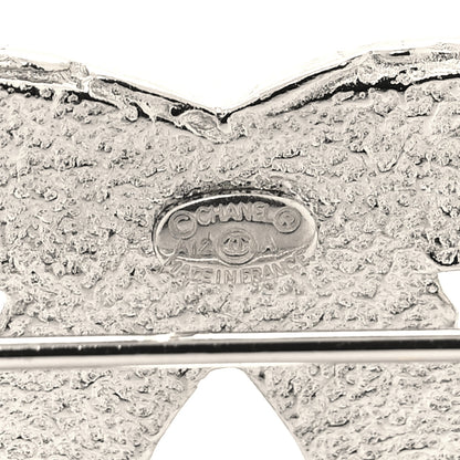 Chanel Crystal CC Brooch Silver 3 of 3