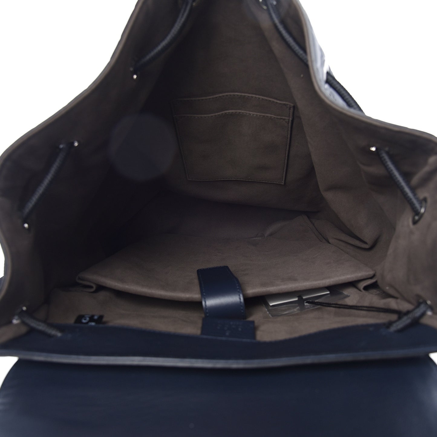 Guccissima Signature Double Buckle Backpack Blue