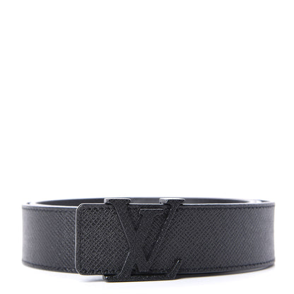 Louis Vuitton Taiga 35mm LV Initiales Belt 95 38 Black 1 of 6