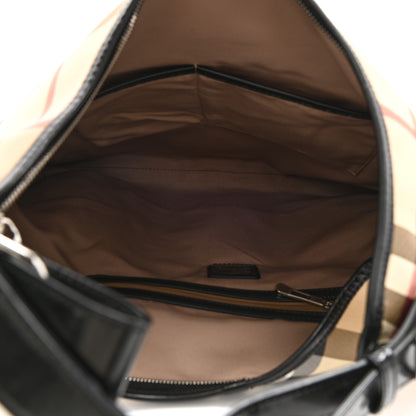 Burberry Supernova Check Large Larkin Hobo Black 5 of 10